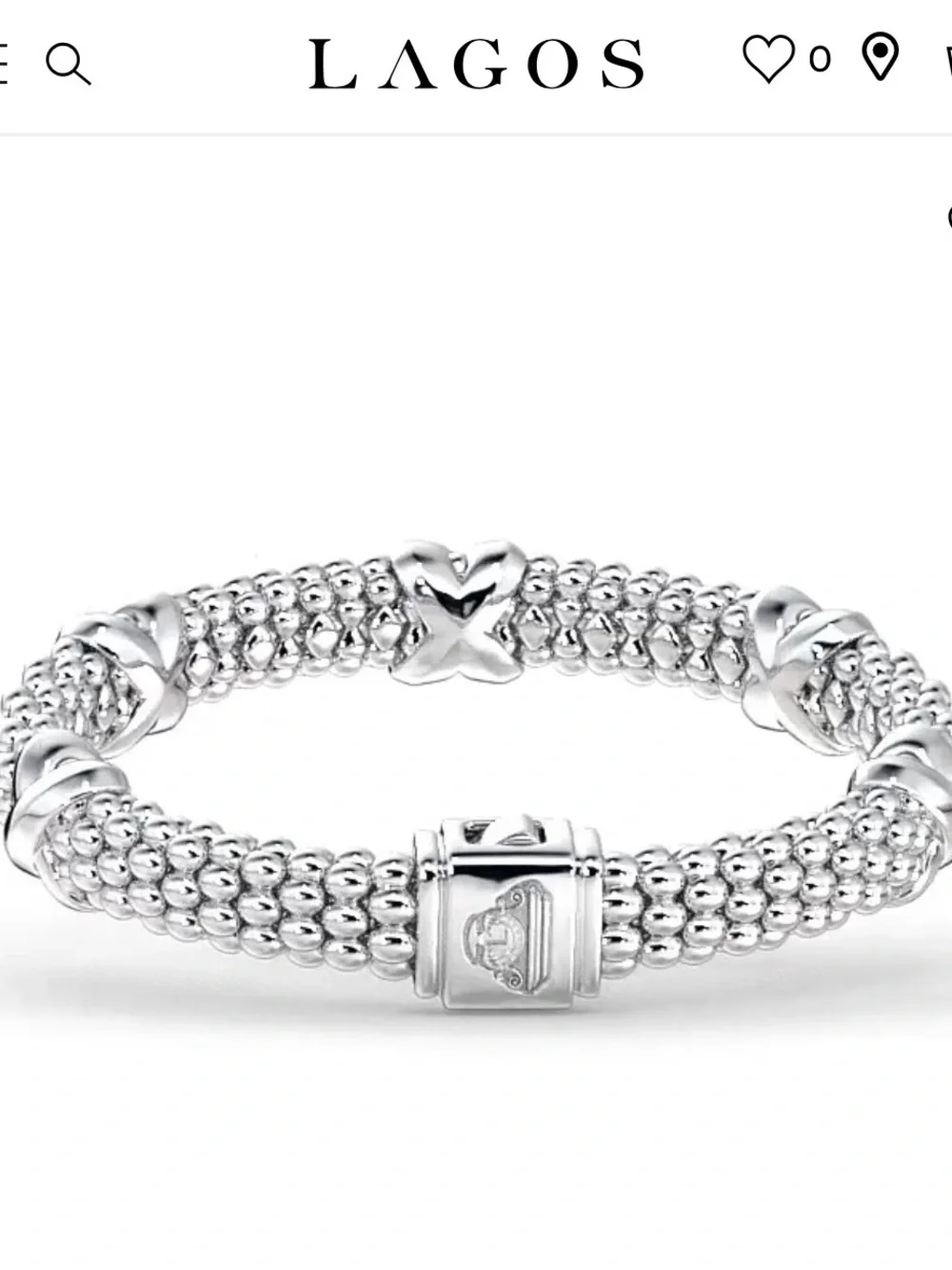 LAGOS Sterling Silver 5 Station “X